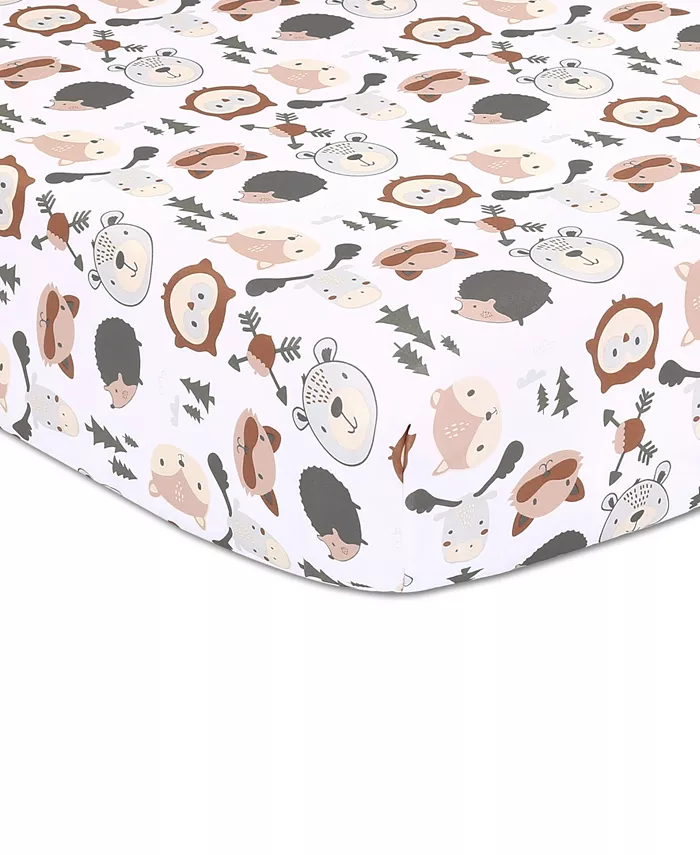 The Peanutshell PSP Woodland Walk 3-Piece Crib Bedding Set