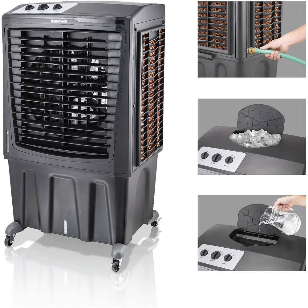 Honeywell 2777 CFM 3-Speed Portable Evaporative Cooler for 850 sq. ft. CO810PM