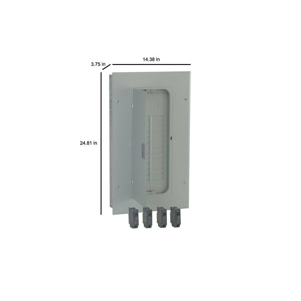 GE PowerMark Gold 125 Amp 24-Space 24-Circuit Indoor Main Lug Main Lug Kit Value Kit Includes Select Circuit Breaker TLM2412CCUG1K