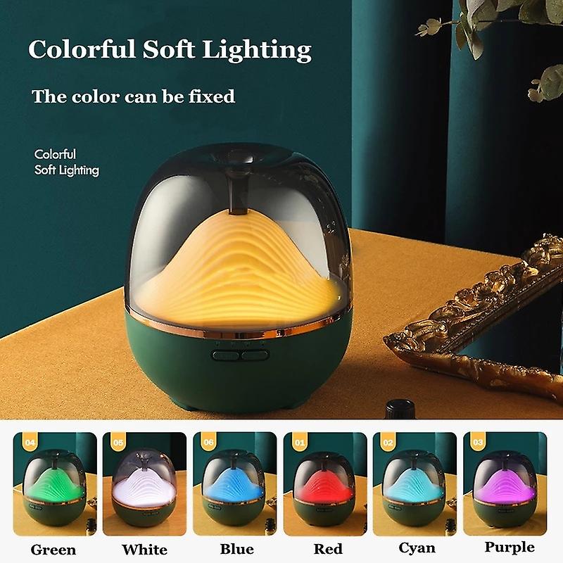 600ml Mountain Looming Aroma Diffuser Essential Oil Aromatherapy Ultrasonic Mist Maker With Warm Led Lamp Humidificador