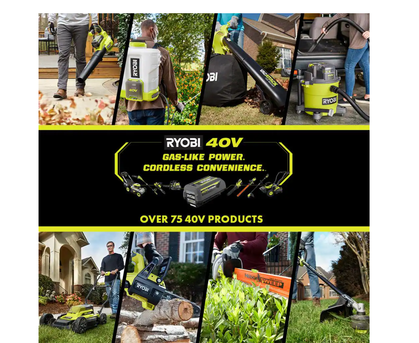 RYOBI RY40505BTL 40V Brushless 16 in. Cordless Battery Chainsaw (Tool Only)