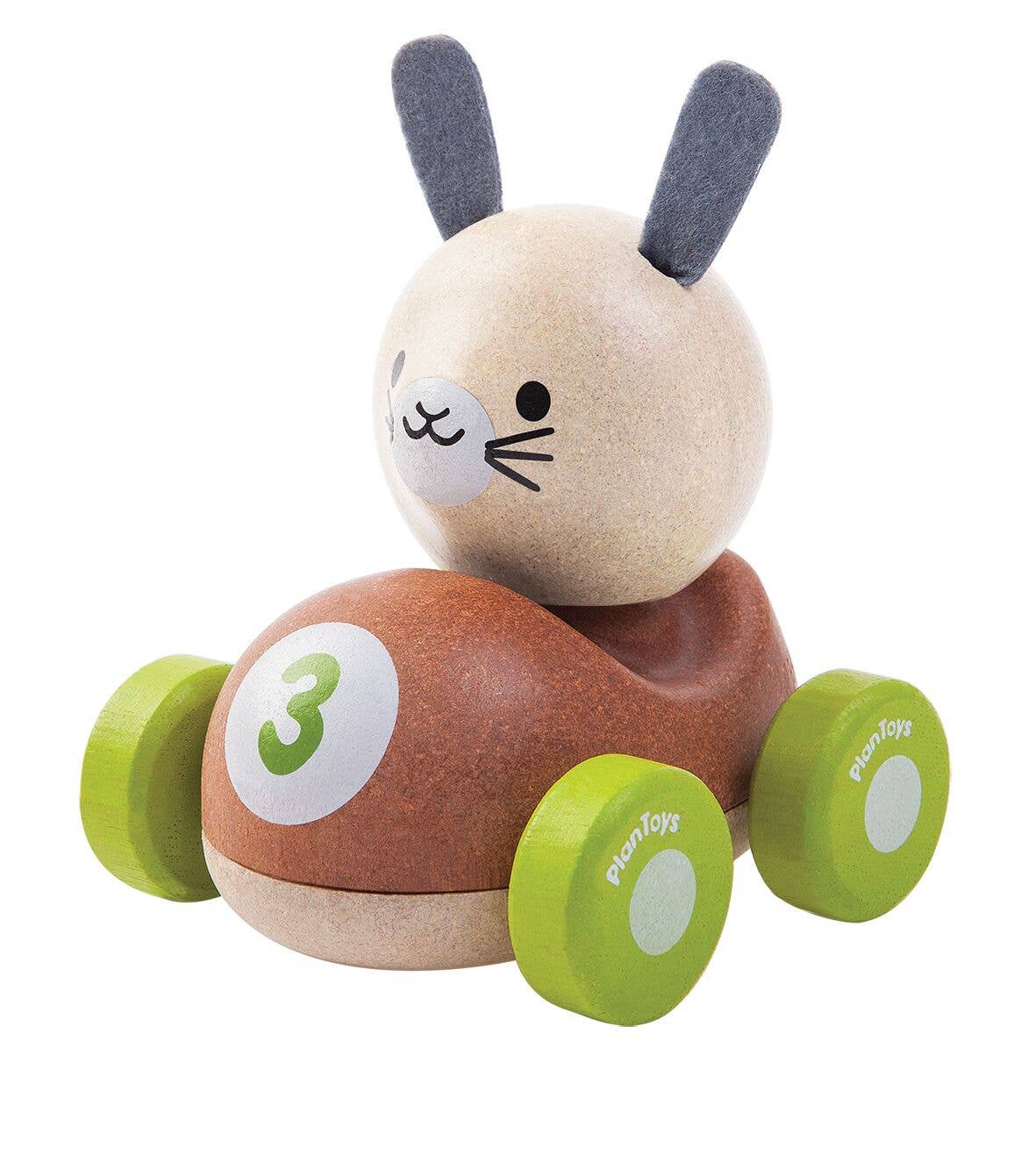 Wooden Bunny Racer Car