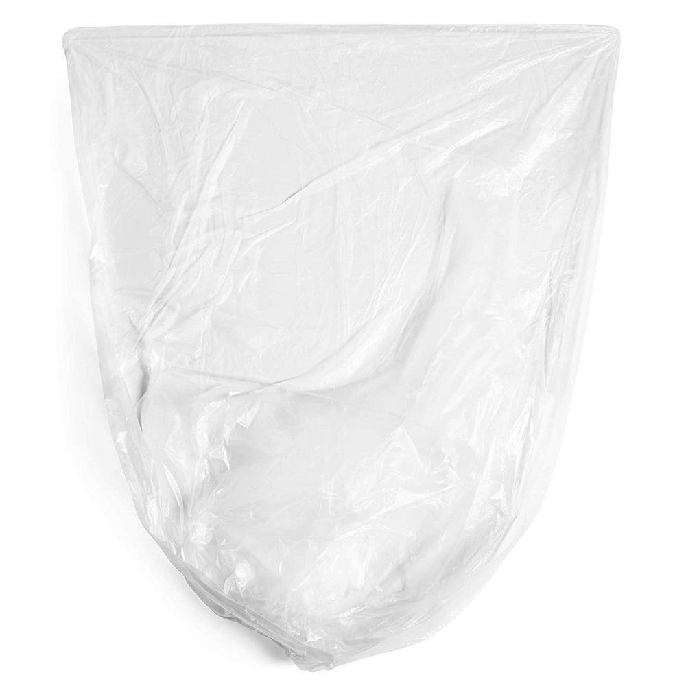 Aluf Plastics 12 Gal.-16 Gal. Clear Garbage Bags - 24 in. x 33 in. (Pack of 1000) 8 mic (eq) - for Commercial and Industrial Use PCM-243308C