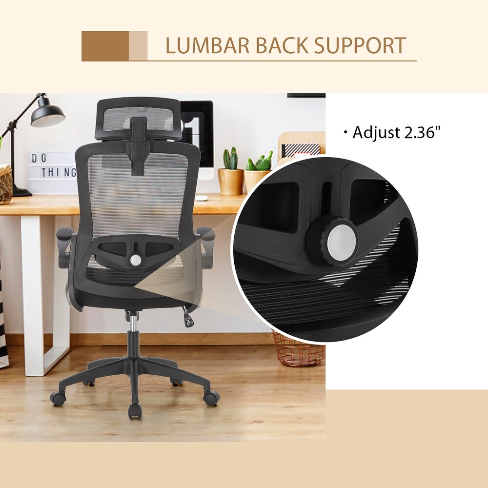 Ergonomic Mesh Office Desk Chair with High Back  360° Swivel Executive Computer Chair