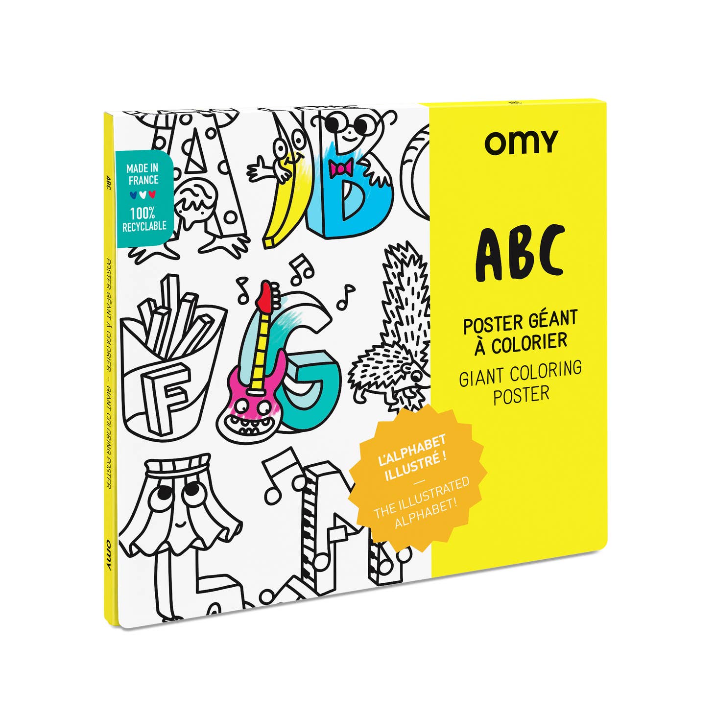 Giant Coloring Poster - ABC by OMY