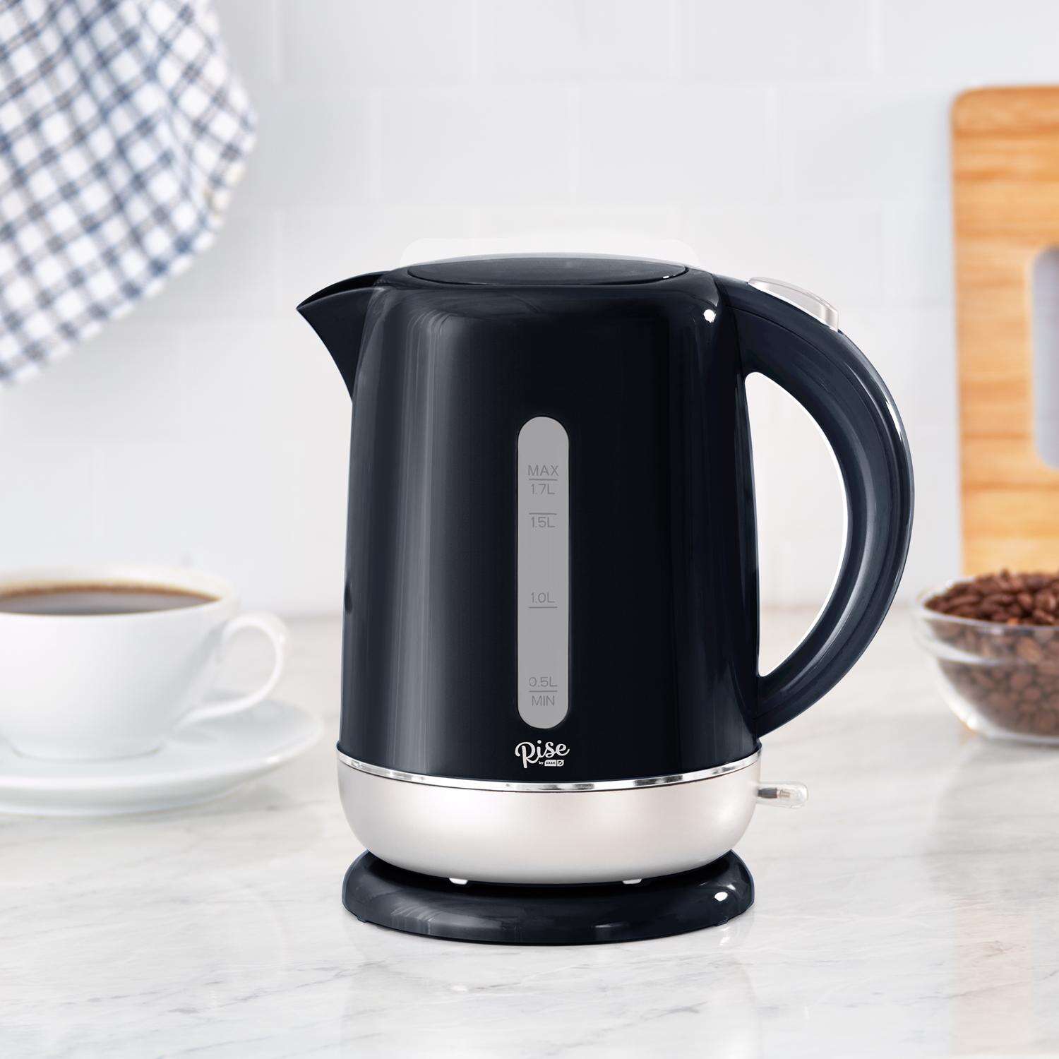 Rise by Dash Black Polypropylene 1.7 L Electric Tea Kettle