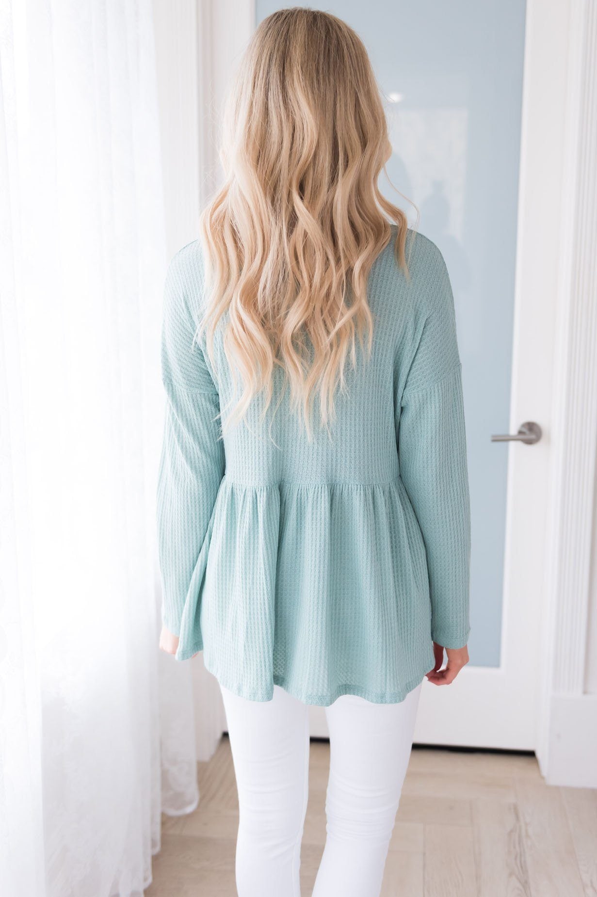 Meaningful Words Modest Babydoll Blouse