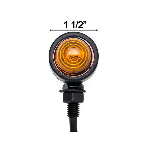 Motorcycle 2 pcs Black Amber Turn Signals Lights Compatible with Honda Gold Wing Goldwing GL 500 650 1000 1100