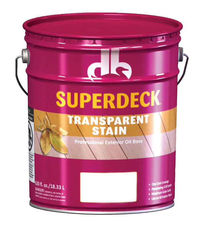 Superdeck Transparent Satin Natural Oil-Based Wood Stain 5 gal