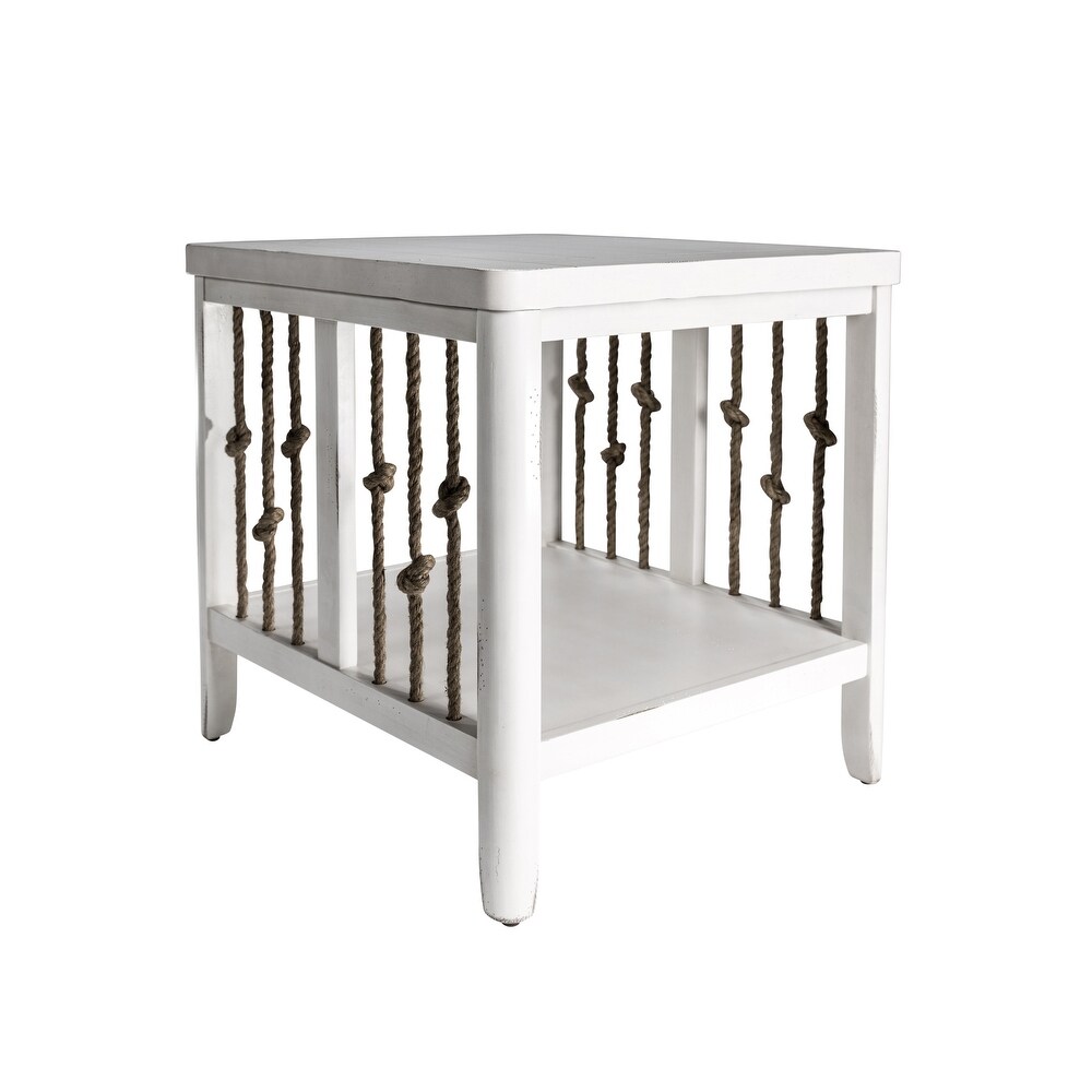 Dockside White End Table