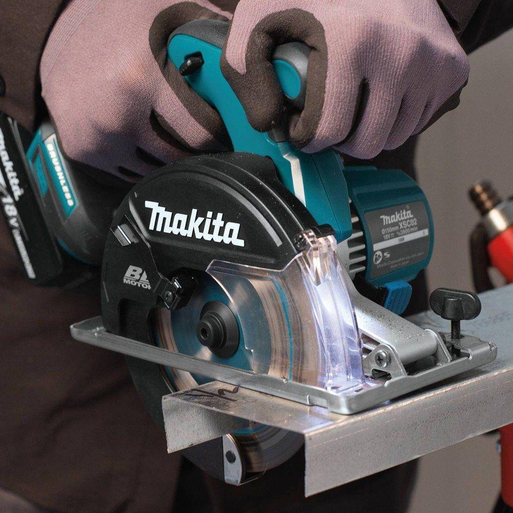 Makita 18V LXT Lithium-Ion Brushless 5-78 in. Cordless Metal Cutting Saw (Tool-Only) XSC02Z