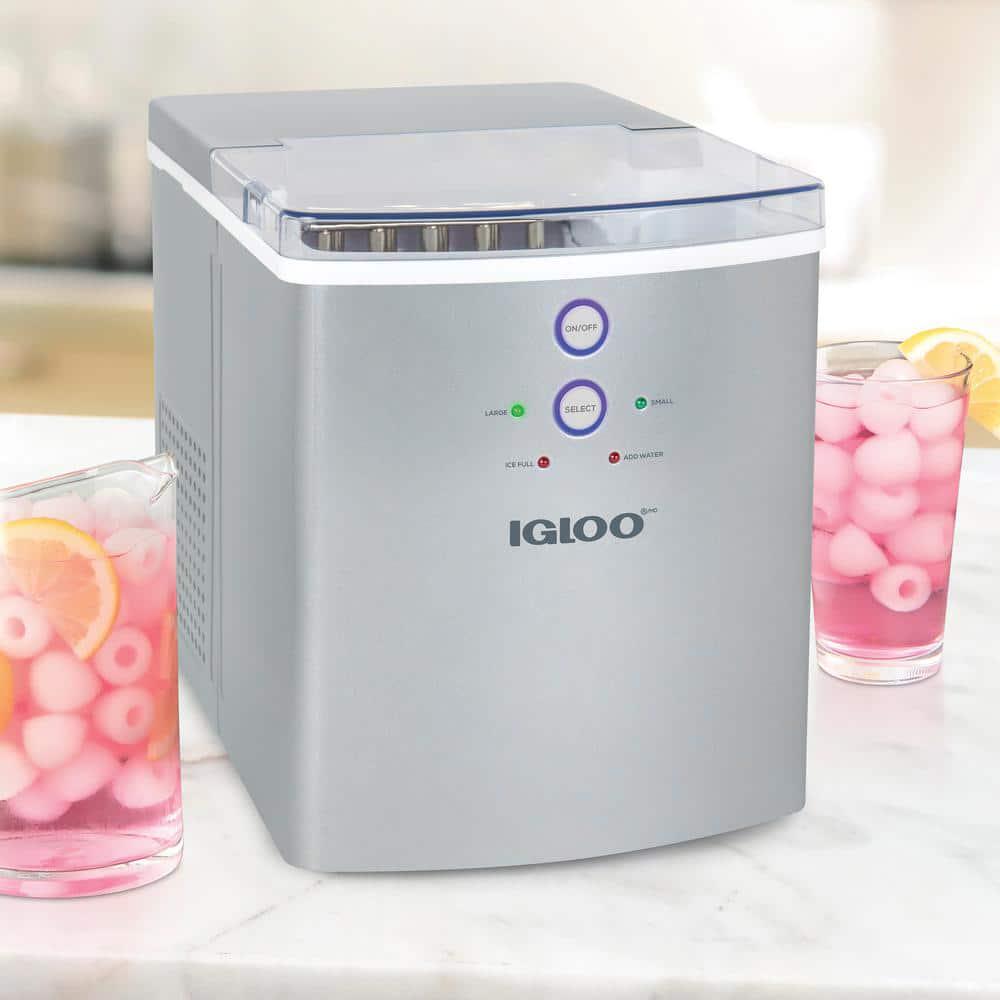 IGLOO 33 lb Portable Ice Maker in Silver