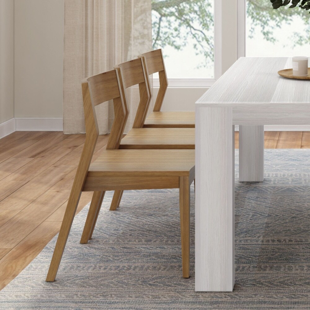 Plank and Beam Modern Solid Wood Dining Chair   N/A