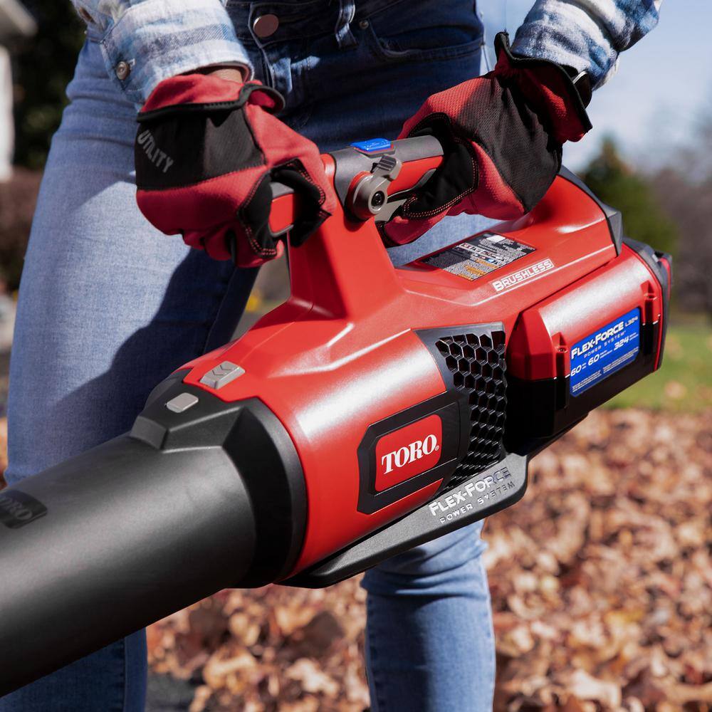 Toro 157 MPH 605 CFM 60-Volt Max Lithium-Ion Cordless Brushless Leaf Blower 4.0 Ah Battery and Charger Included 51822