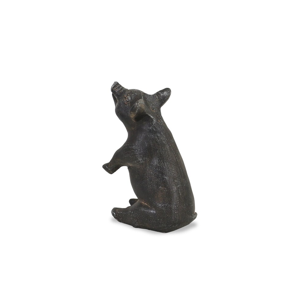 Cheungs Decorative Cast Iron Sitting Pig   L:4.5\