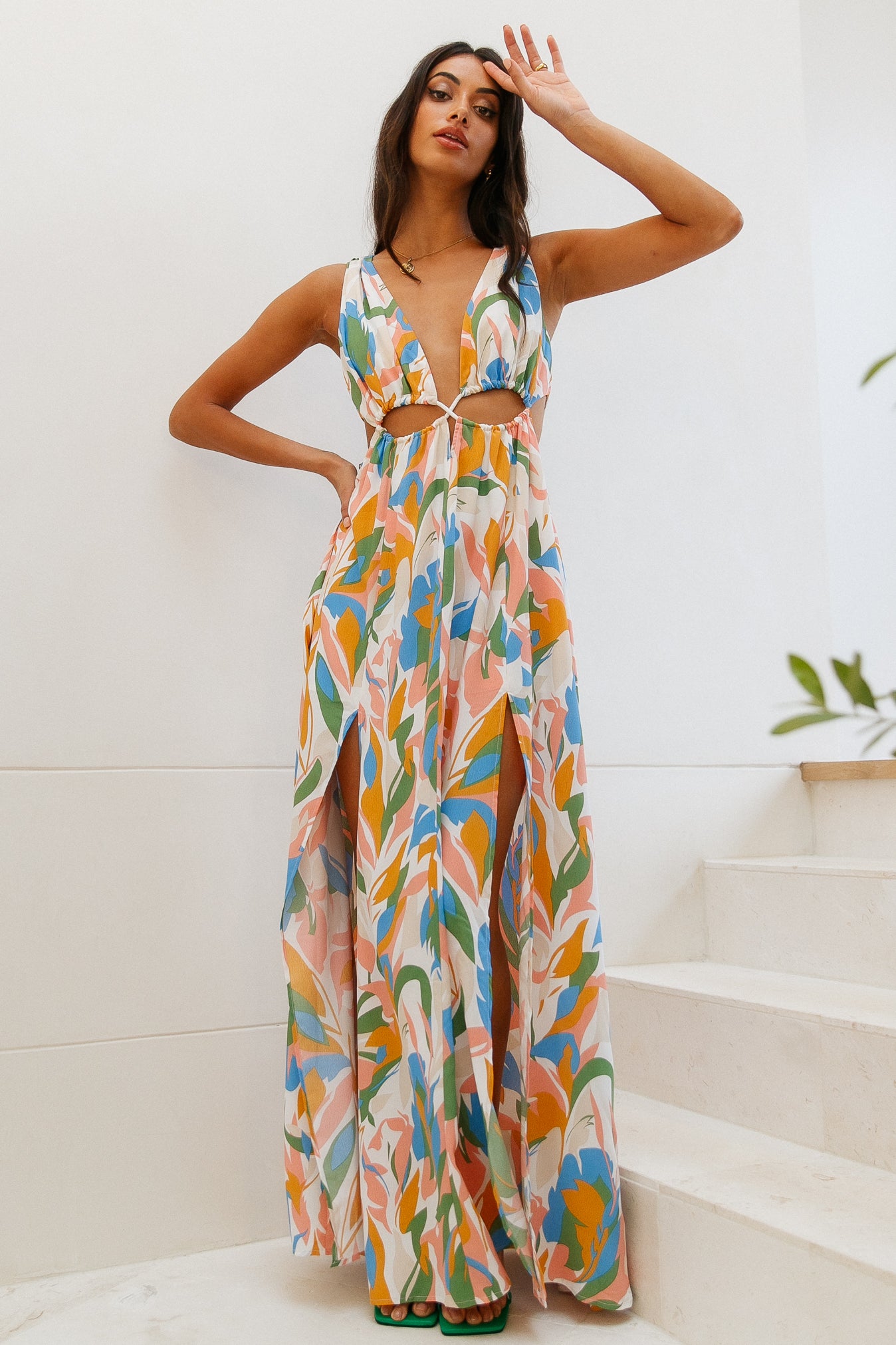 HELLO MOLLY Mystical Meetings Maxi Dress Multi