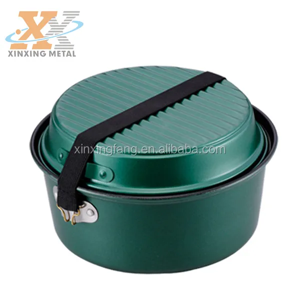 6 Pcs Non stick Coating Indian Hiking Aluminum Cooking Pot Set