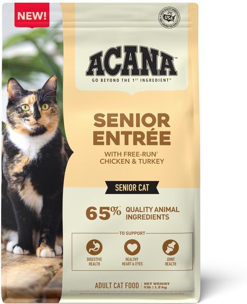 ACANA Senior Entrée Free-Run Chicken and Turkey Dry Cat Food