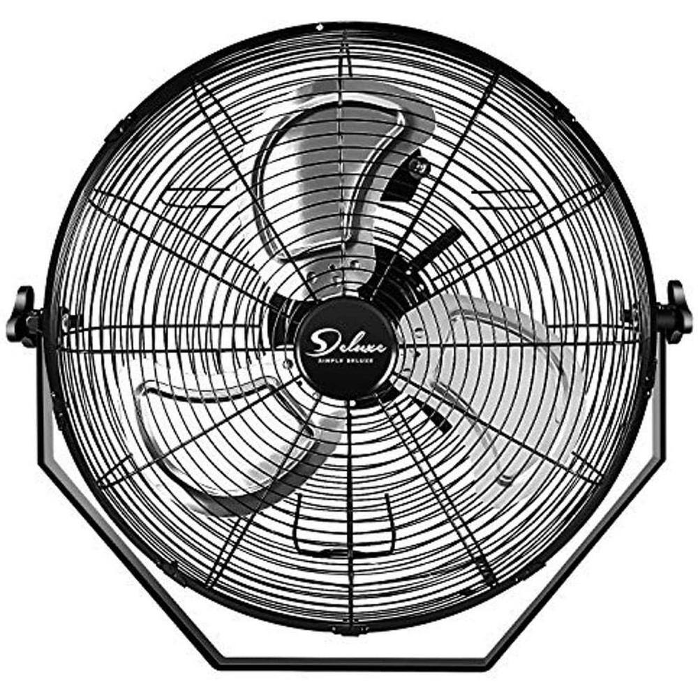 Aoibox 20 in. High Velocity 3 Speed Wall-Mount Fan in Black 2-Pack SNMX273