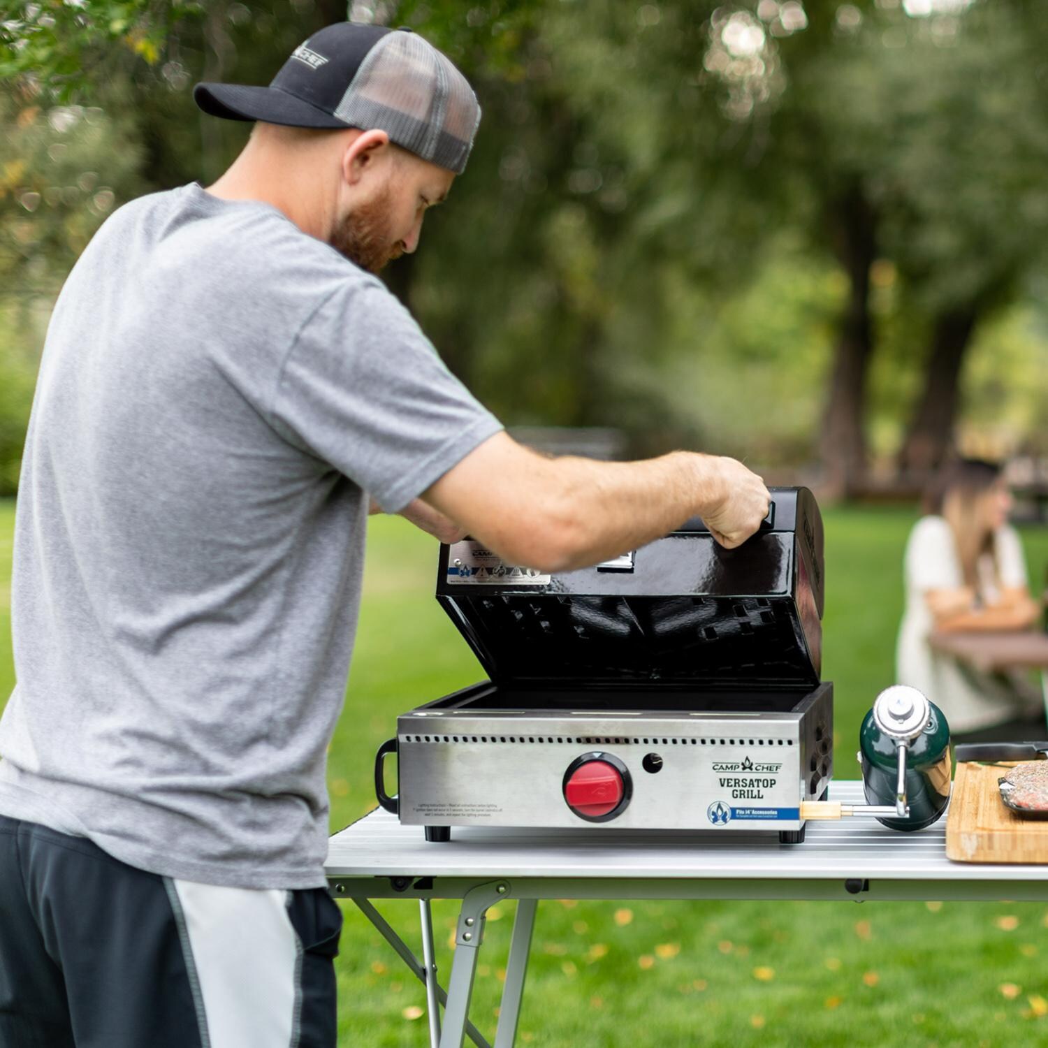 Camp Chef VersaTop 250 Single Burner Portable Flat Top Propane Gas Grill