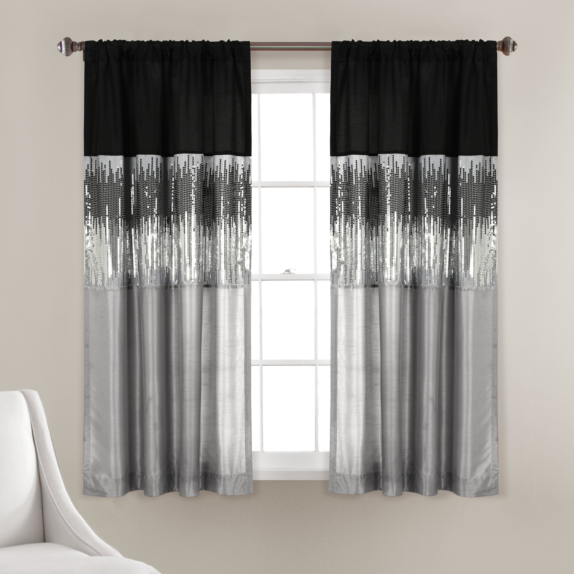 Night Sky Window Curtain Panel