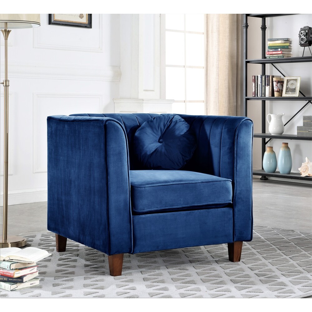 Lowery Kitts Velvet Classic Chesterfield Living Room Set