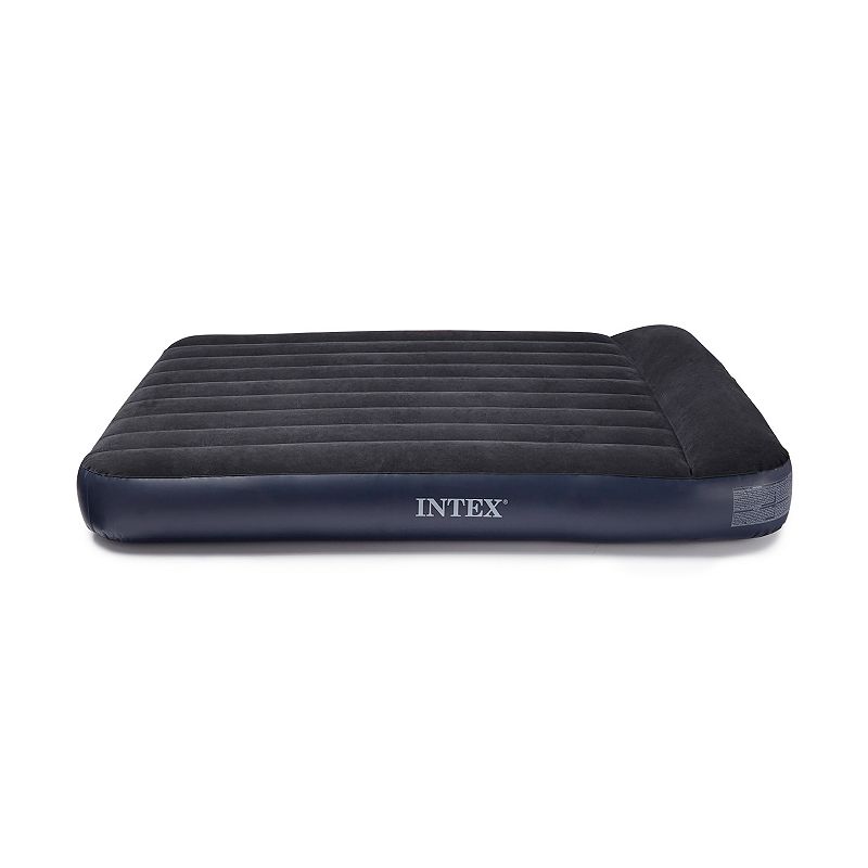 Intex Dura Beam Standard Pillow Rest Classic Airbed with Built-In Pump， Queen