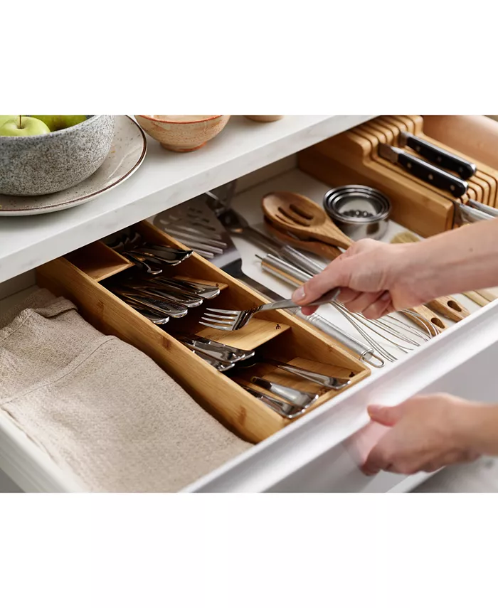 Joseph Joseph DrawerStore™ Bamboo Compact Cutlery Organizer