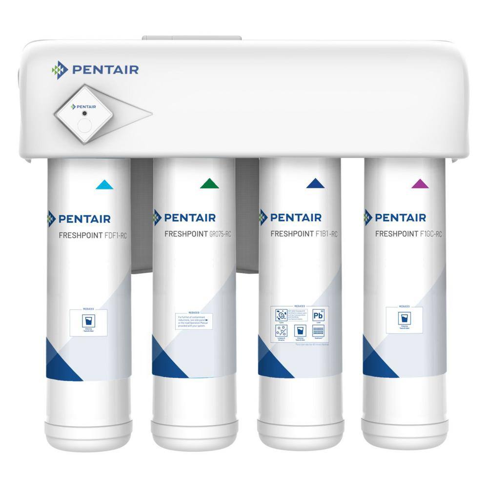 PENTAIR FreshPoint 4-Stage Reverse Osmosis Under Sink Water Filtration System 161151