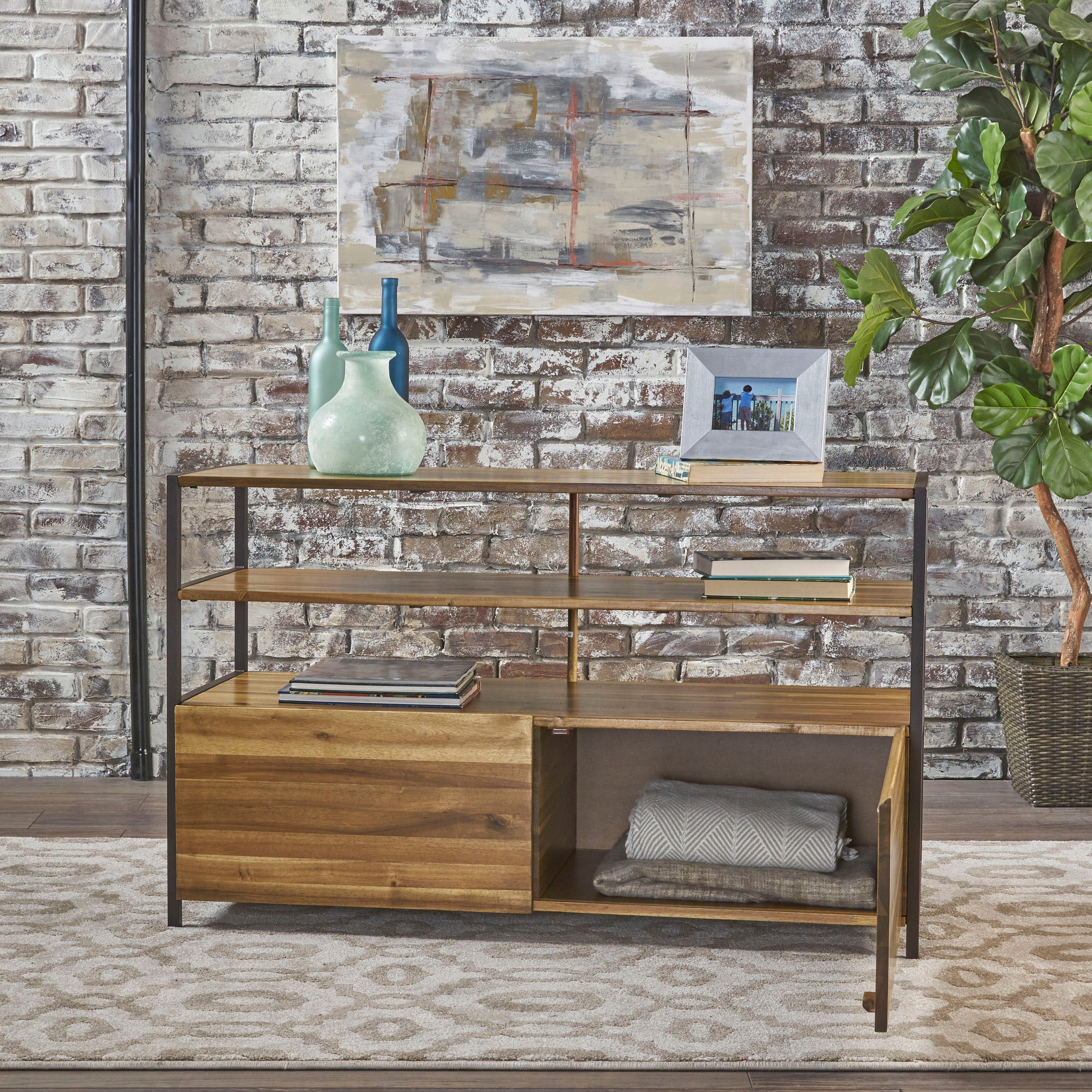 Flossie Shelf & Storage Cabinet Console Table