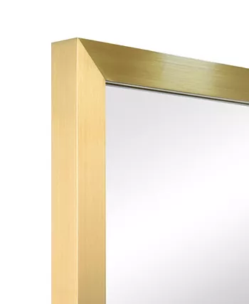 Empire Art Direct Contempo Brushed Stainless Steel Rectangular Wall Mirror  20 x 30