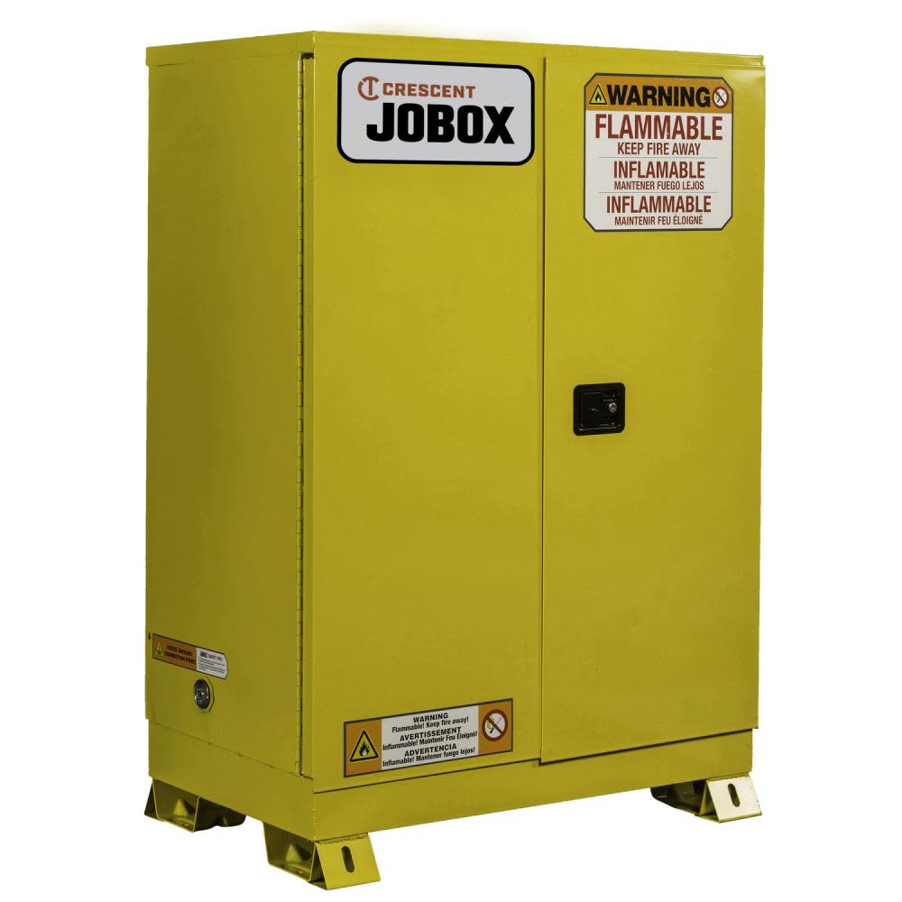 45 Gallon Flammable Manual Close Safety Cabinet ; Yellow ;