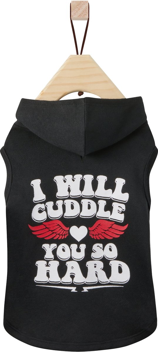 Wagatude I Will Cuddle You Hard Dog Hoodie