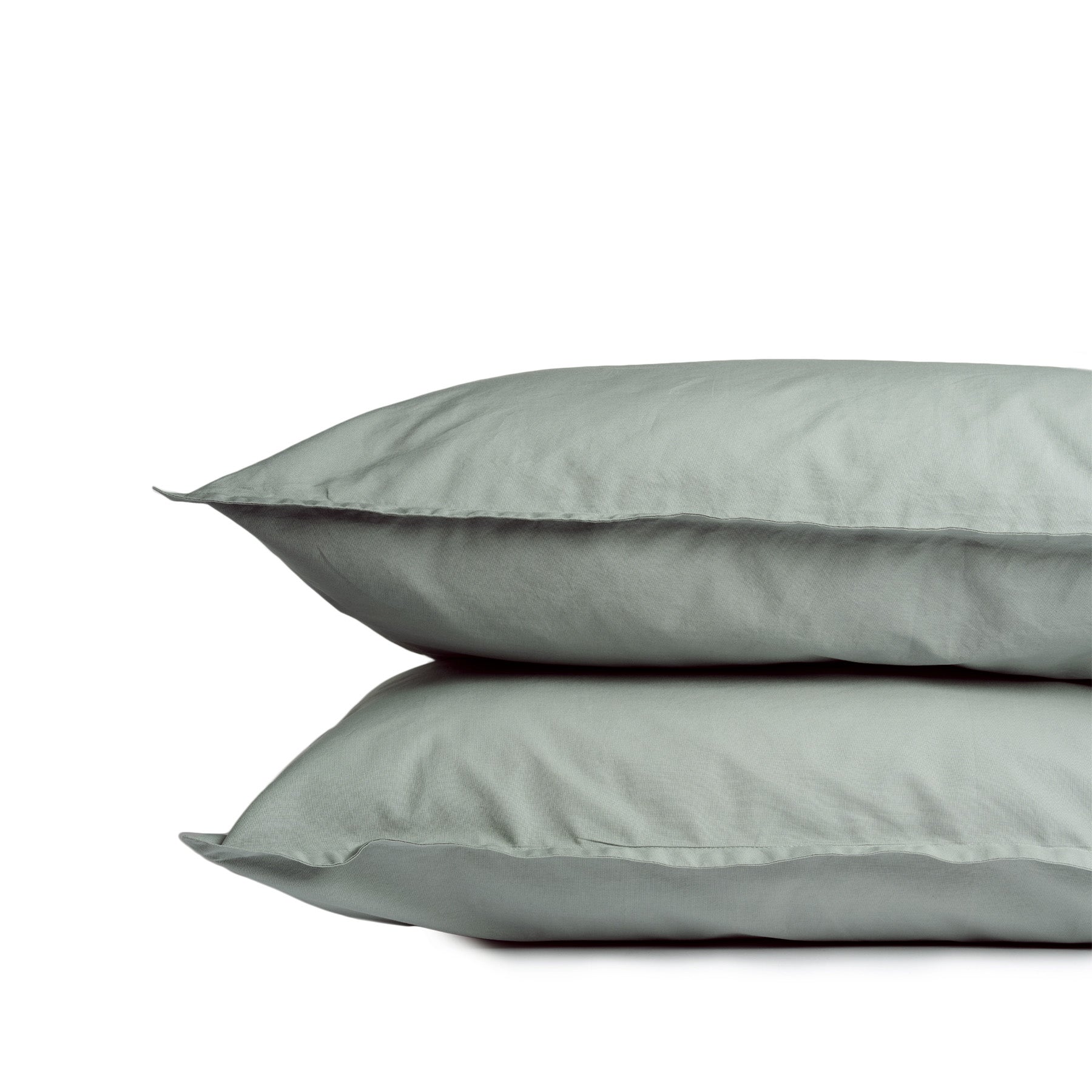 Gray Cotton Premium Fine Fabric Pillowcases (Set of 2) - Soft & Luxurious Bedding