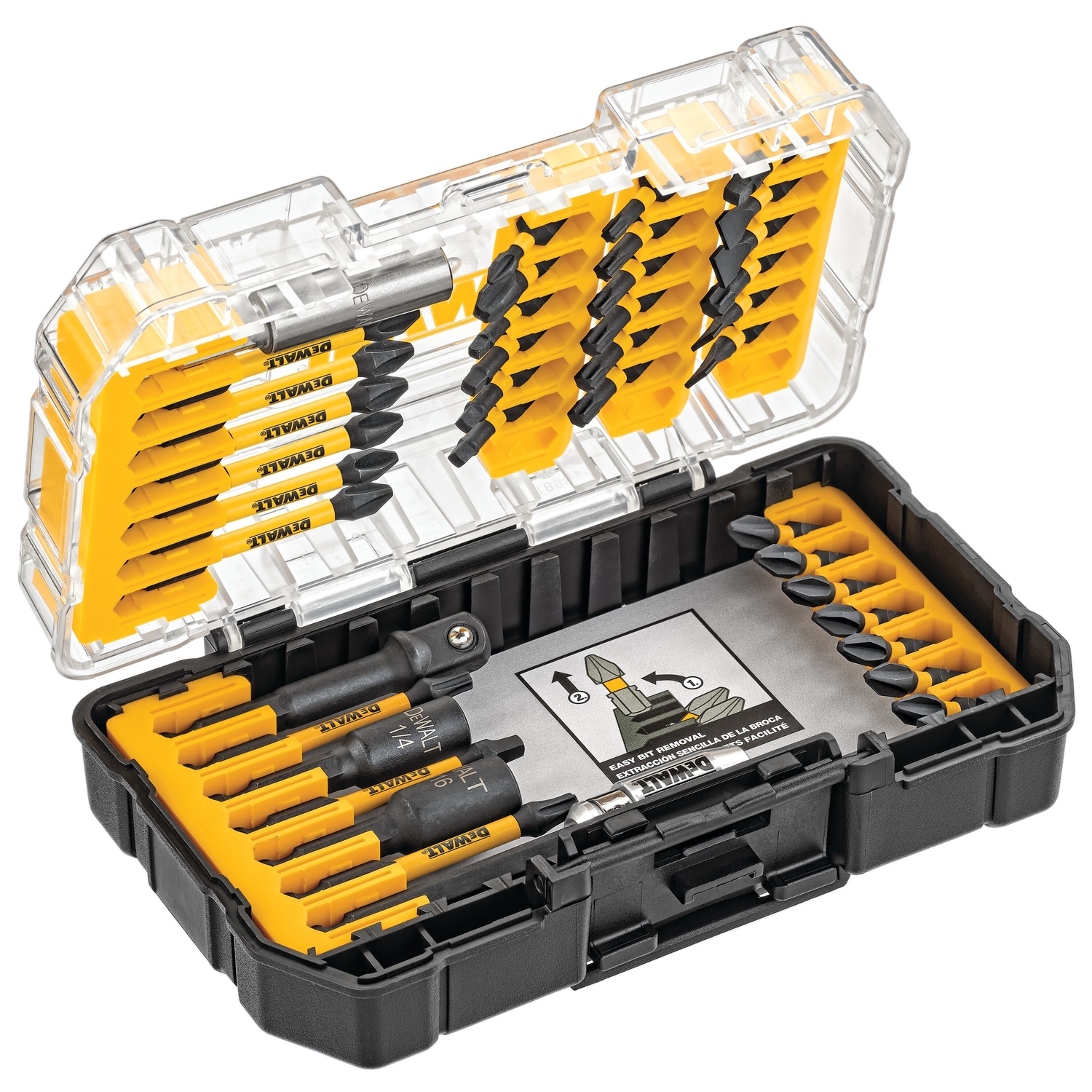 DW FlexTorq Screwdriver Bit Set Steel 40 pc