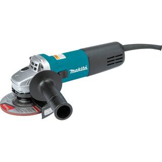 Makita 7.5 Amp Corded 4.5 in. Easy Wheel Change Compact Angle Grinder with bonus 4.5 in. 8 Turbo Segment Diamond Cup Wheel 9557NB-A-96403