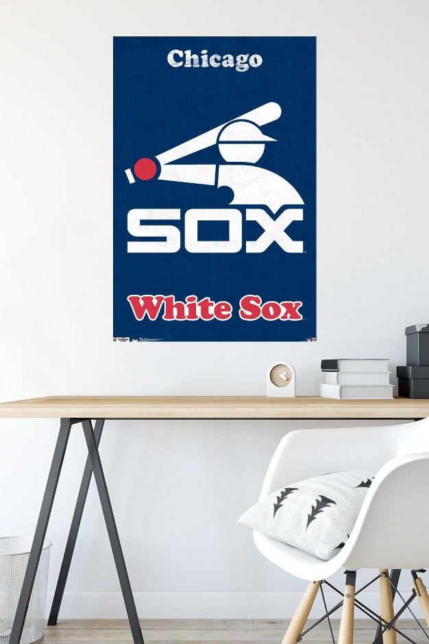 Trends International Mlb Chicago White Sox Retro Logo Unframed Wall Poster Prints