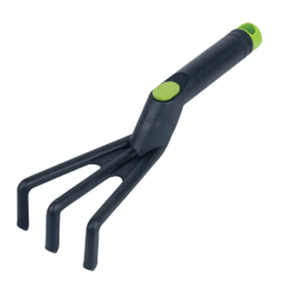 Practical Mini Cultivator 3 Teeth Hand Grass Leaf Rake Plastic Claw Tool for Lady's Garden Work