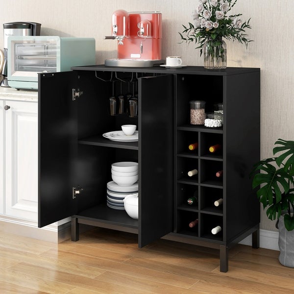 34 Inch Storage Sideboards Buffets with Wine Racks