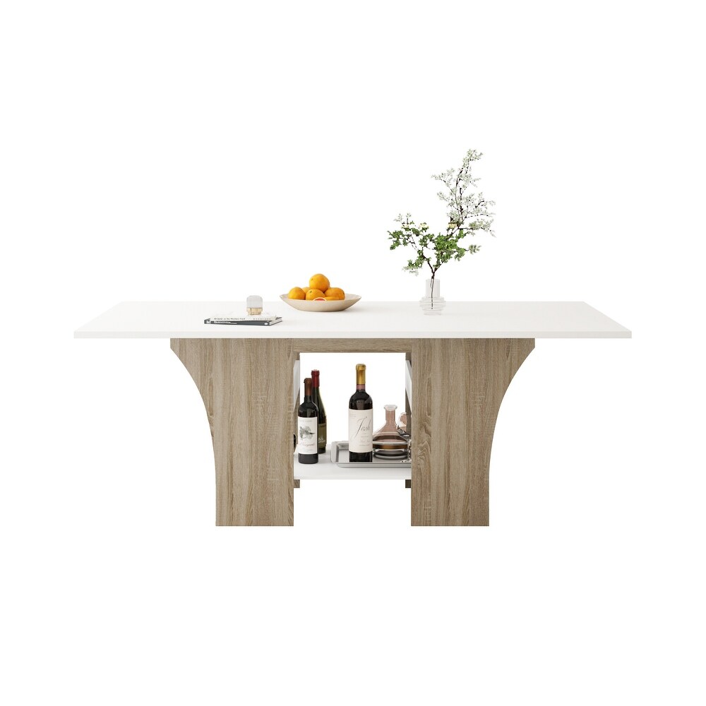 Expansive Dining Table   Versatile 77.2\