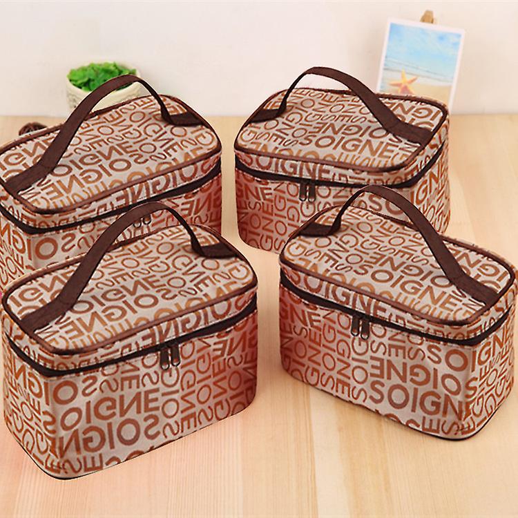 Born Pretty New Women's Lettered Make-up Bag Fashion Square Travel Portable Storage Wash Bag Cosmetic Storage Y