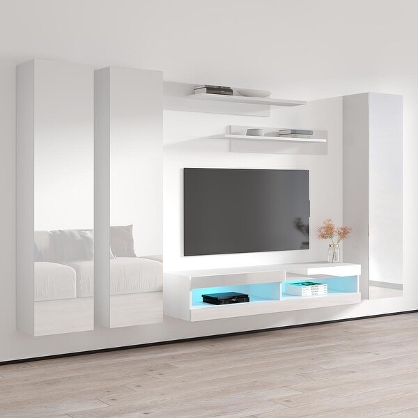 Fly CD1 34TV Wall Mounted Floating Modern Entertainment Center