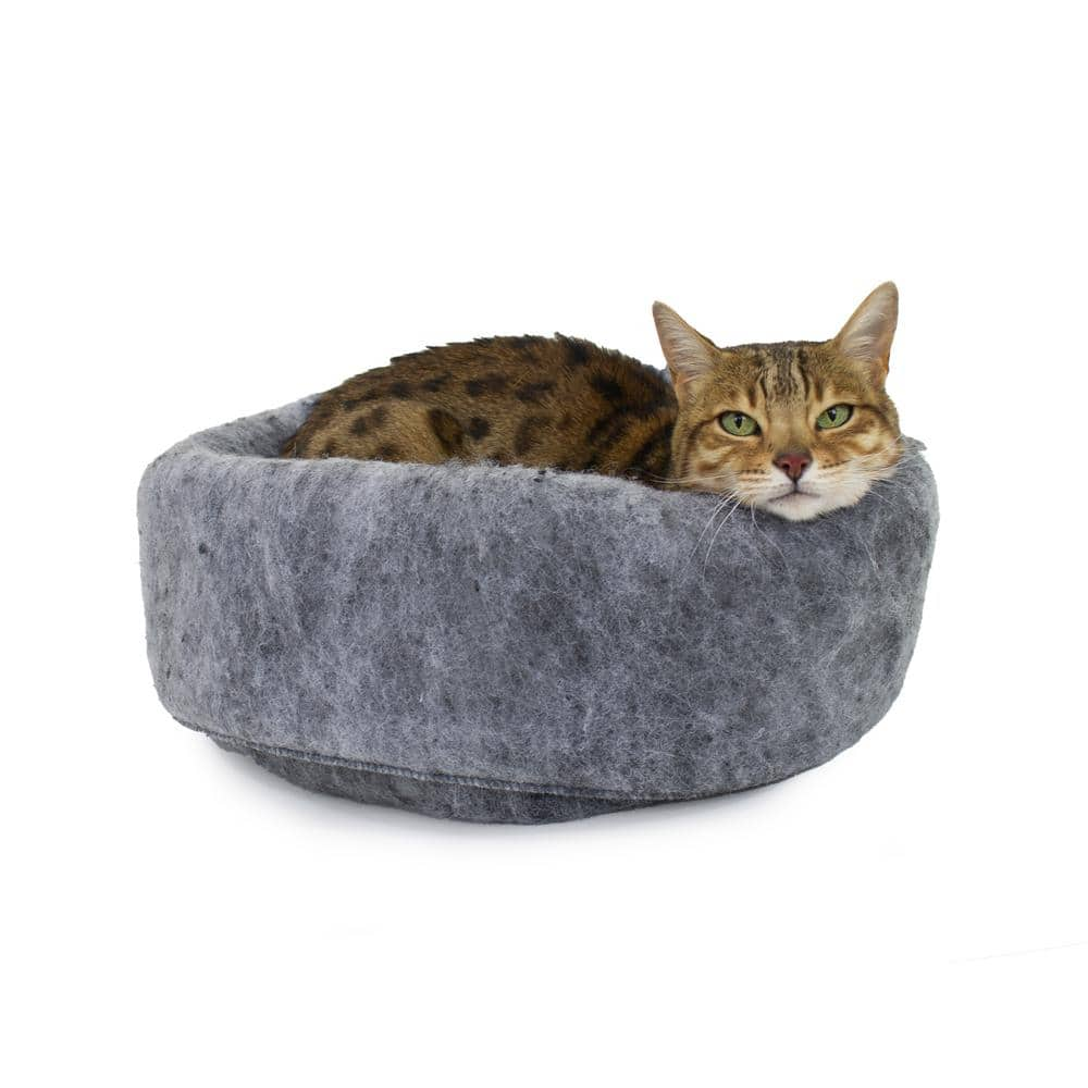 Carolina Pet Company Mysterious Kitty Kup Medium Charcoal Bed 01003