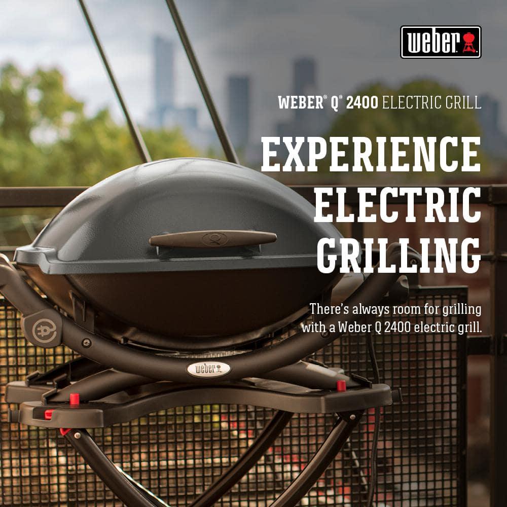 Weber Q 2400 1Burner Portable Electric Grill in Gray