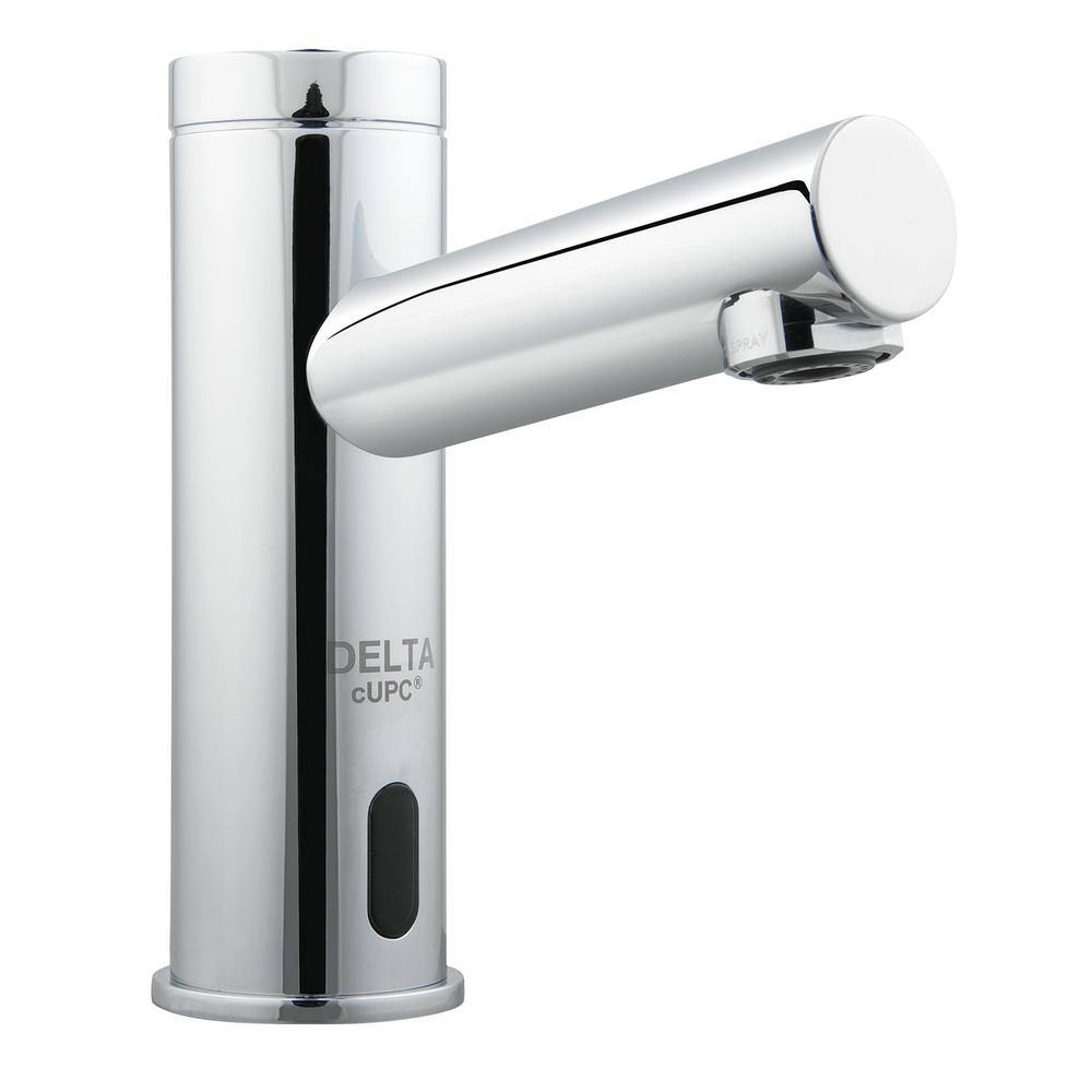 Delta Battery-Powered Touchless Single Hole Bathroom Faucet in Chrome DEMD-301LF