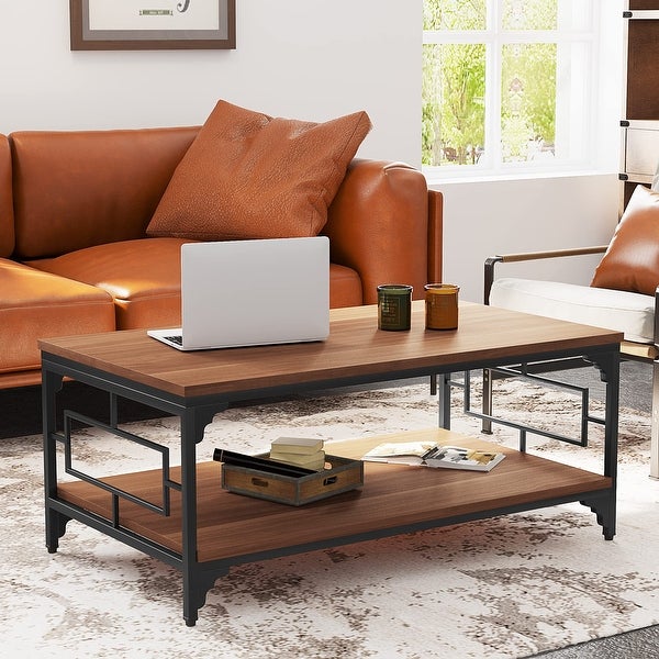 Coffee Tables with storage，end table for living room farmhouse coffee table - 24