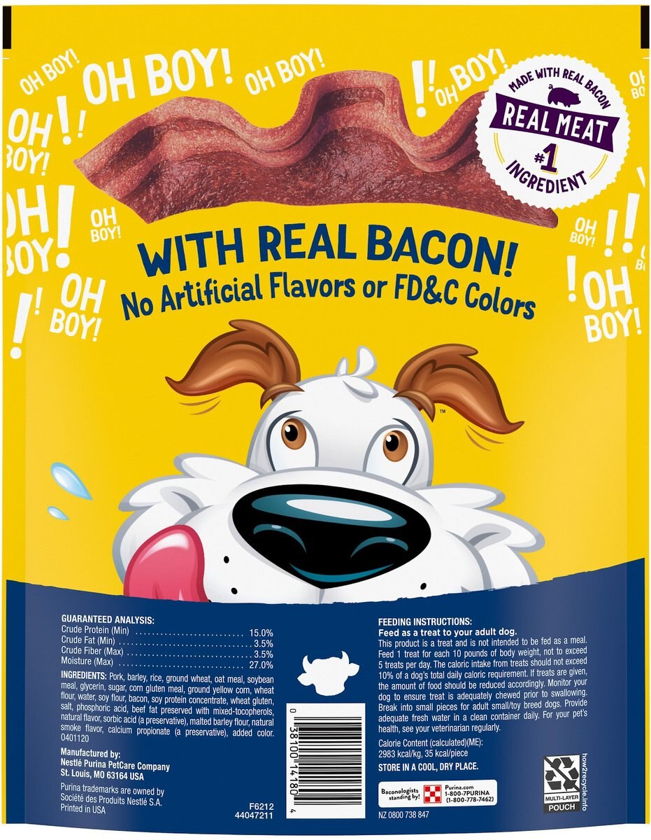 Purina Beggin' Strips Real Meat with Bacon and Beef Flavored Dog Treats