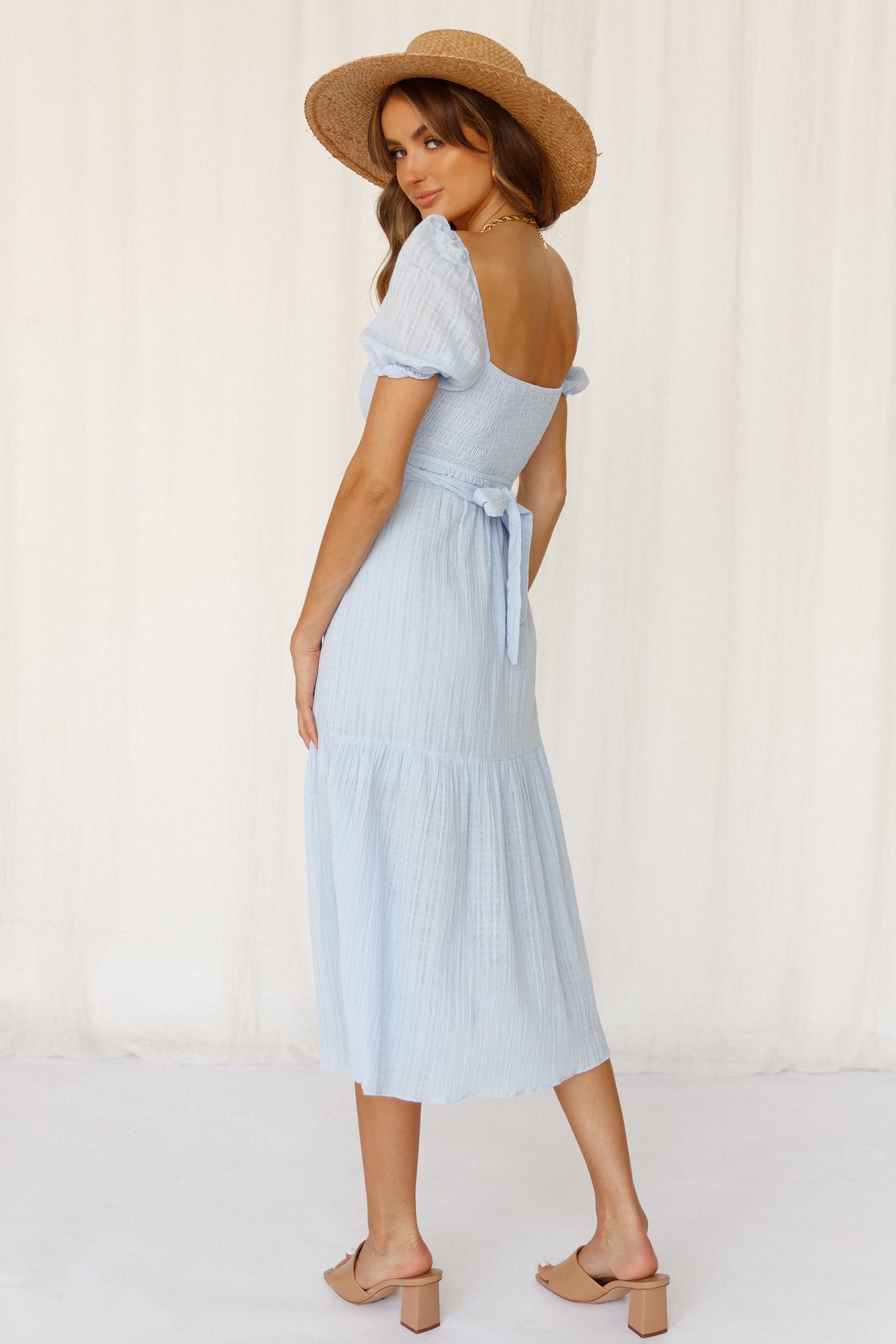 Do This My Way Midi Dress Blue