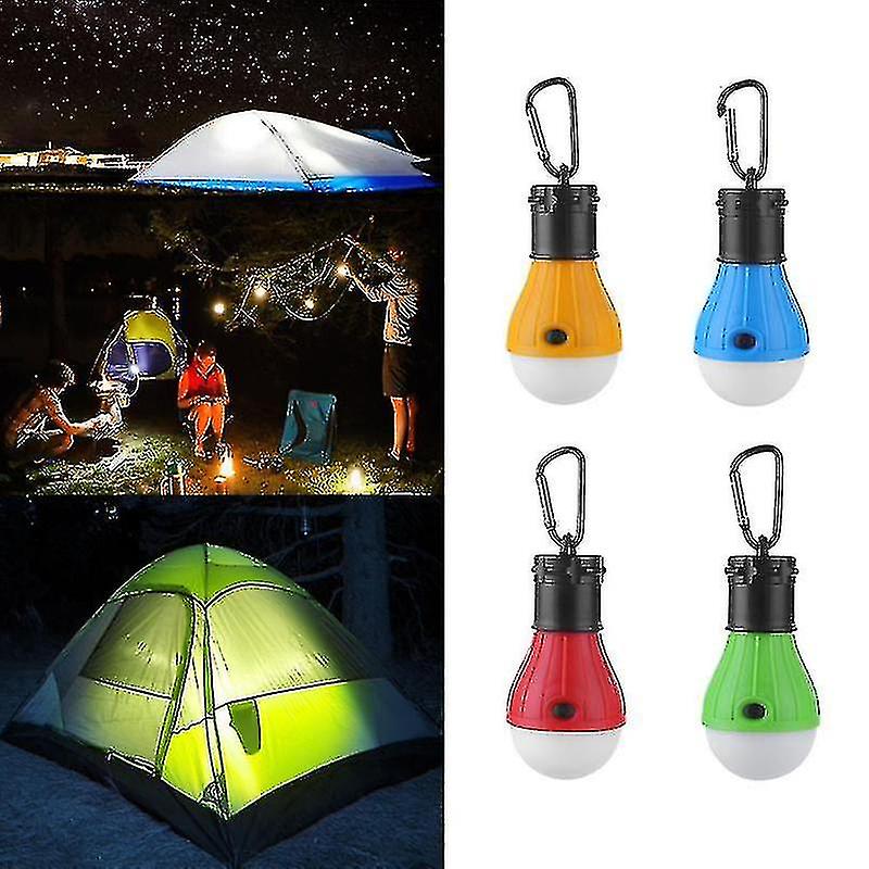 4pcs Led Camping Lamp Emergency Lights Portable Tent Lantern Waterproof Hanging Lights