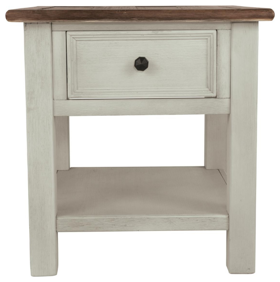 Bolanburg Chairside End Table with USB Ports  ampOutlets   Farmhouse   Side Tables And End Tables   by Ashley Furniture Industries  Houzz